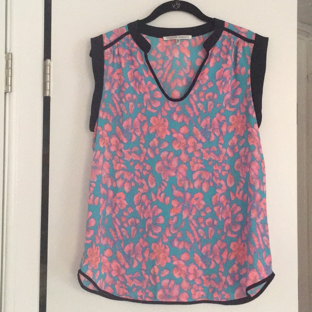 Collective Concepts neon print sleeveless top M